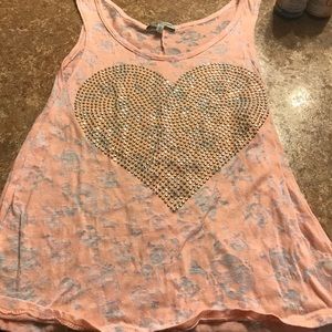 Skull and Heart Tank Top